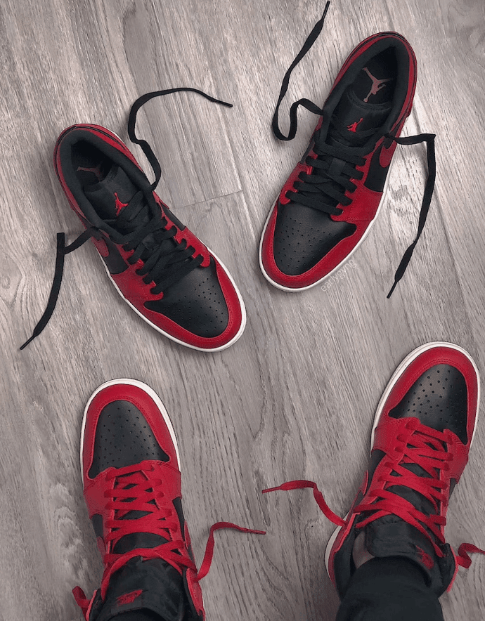 “反转黑红”AJ1有低帮版本了!更适合夏季上脚!