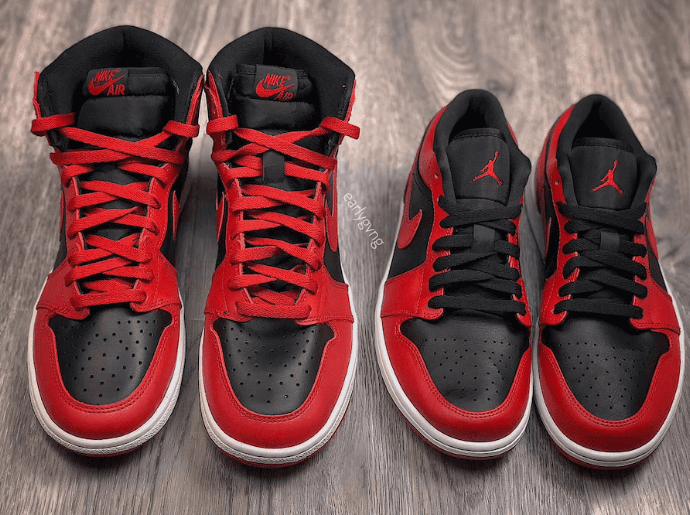 “反转黑红”AJ1有低帮版本了!更适合夏季上脚!