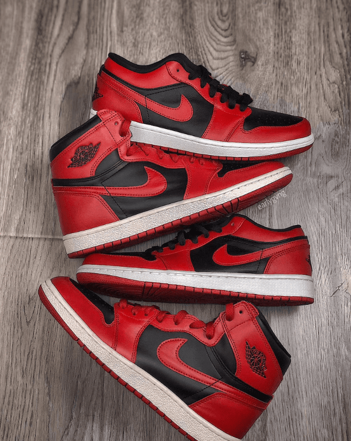 “反转黑红”AJ1有低帮版本了!更适合夏季上脚!