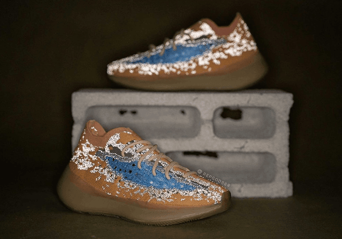 Yeezy Boost 380 “Blue Oat”释出最新实物图!还有满天星版本!
