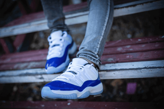 全新AJ11 Low“Concord”上脚图曝光!不一样的“康扣”! 货号:AH7860-100