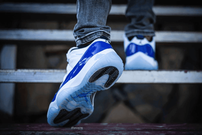 全新AJ11 Low“Concord”上脚图曝光!不一样的“康扣”! 货号:AH7860-100