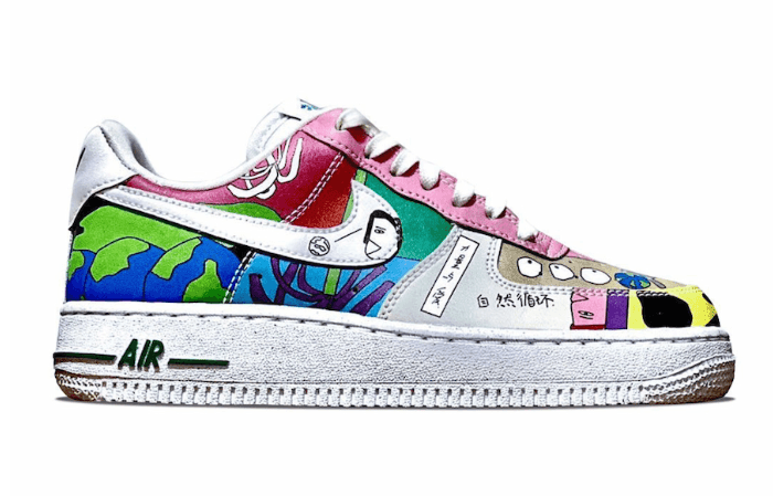 疑似地球日鞋款!Ruohan Wang x Nike AF1最新实物图曝光!