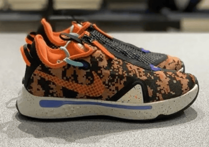 数码迷彩装扮!Nike PG4全新配色实物图曝光!