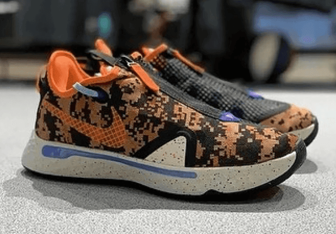 数码迷彩装扮!Nike PG4全新配色实物图曝光!