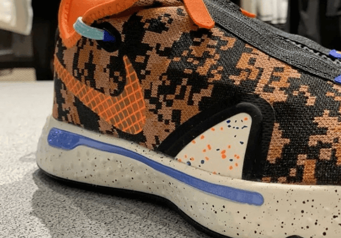 数码迷彩装扮!Nike PG4全新配色实物图曝光!