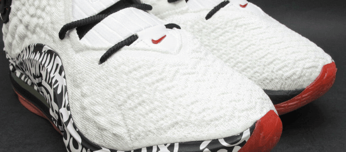 Nike LeBron 17 “Graffiti” 实物细节图曝光!完美致敬LeBron 4! 货号:CT6052-100