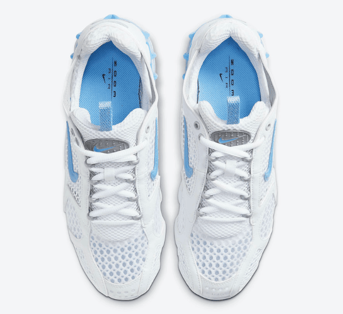 清新白蓝装扮!Nike Air Zoom Spiridon Cage 2新配色即将发售! 货号:CD3613-100