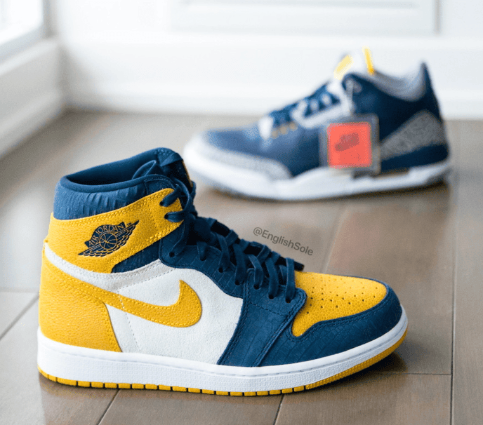 密歇根 Air Jordan 1 PE美照释出!设计规格极高!
