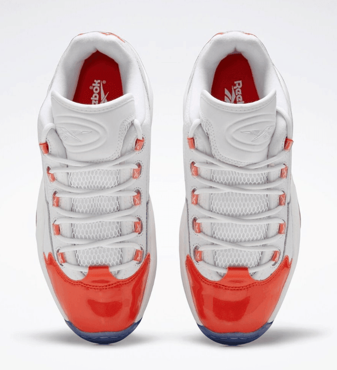 吸睛“橙脚趾”!艾弗森战靴Reebok Question Low新配色曝光! 货号:FX4999