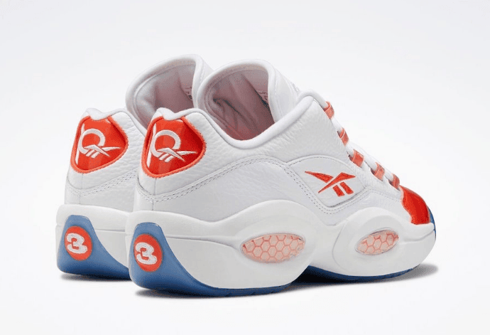 吸睛“橙脚趾”!艾弗森战靴Reebok Question Low新配色曝光! 货号:FX4999