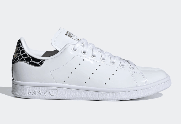 漆皮鞋身+狂野蛇纹!全新adidas Stan Smith现已发售! 货号:FV3422