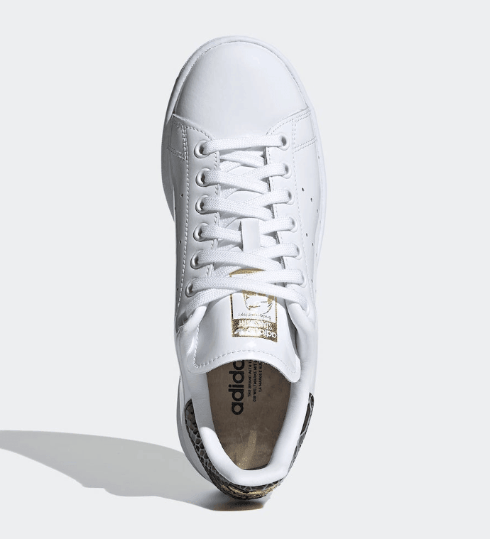 漆皮鞋身+狂野蛇纹!全新adidas Stan Smith现已发售! 货号:FV3422