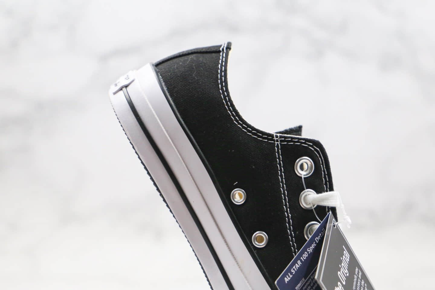 匡威CONVERSE ALL STAR 100 COLOR公司级版本山本耀司女儿联名款歪头斜角黑色原盒原标 货号:LCE3590101