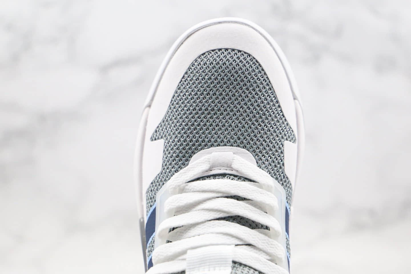 阿迪达斯Adidas neo PLAY9TIS 2.0纯原版本三条纹NEO高帮板鞋灰白蓝色原盒原标原档案数据开发 货号:EF0636