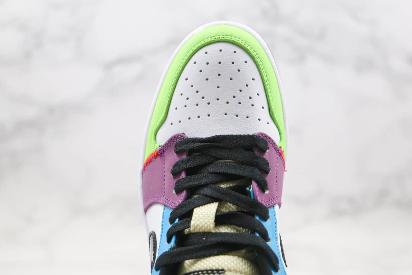 乔丹AIR JORDAN 1 LOW SE Lightbulb纯原版本低帮AJ1炫彩彩虹色内置气垫原盒原标 货号:CZ3572-104