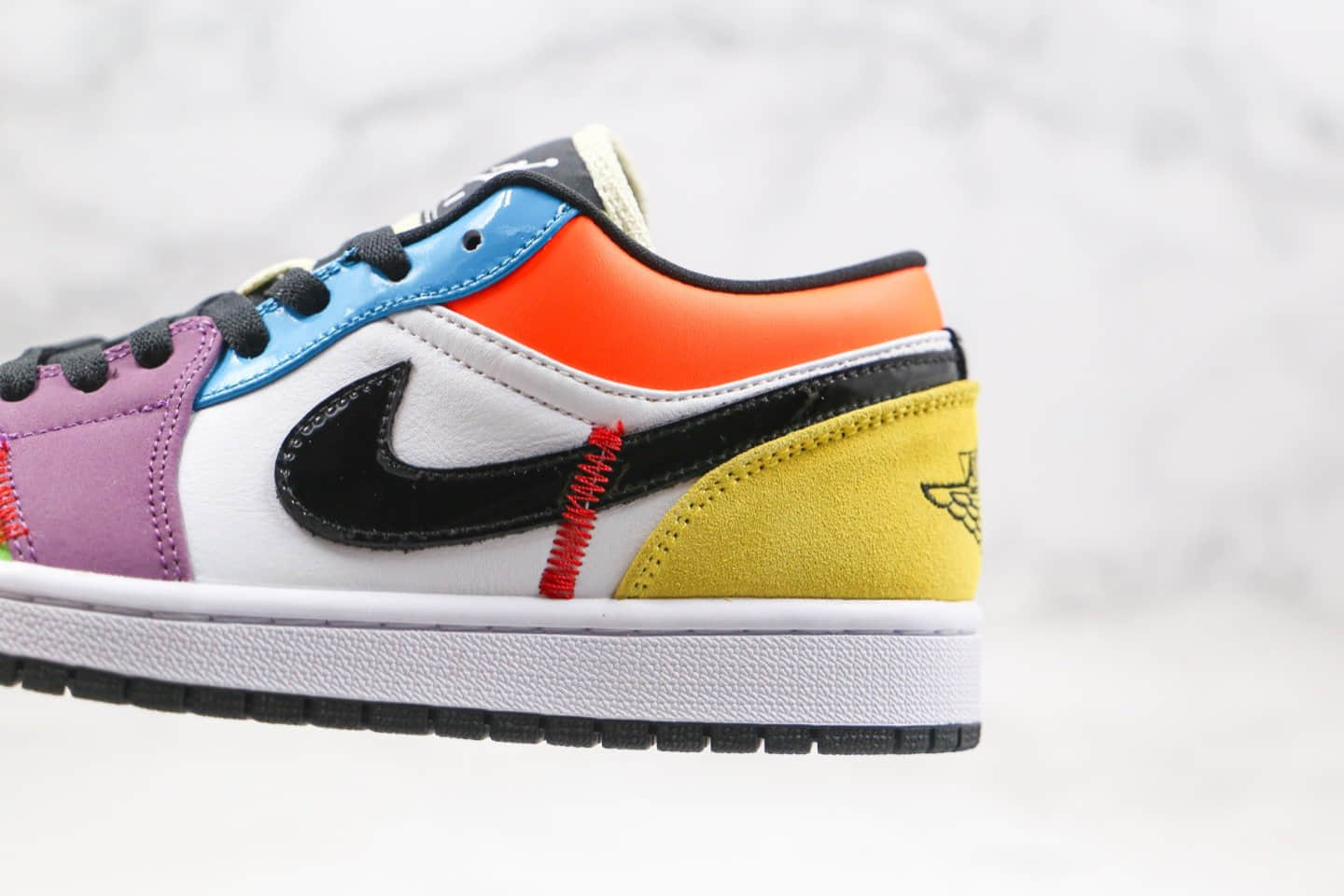 乔丹AIR JORDAN 1 LOW SE Lightbulb纯原版本低帮AJ1炫彩彩虹色内置气垫原盒原标 货号:CZ3572-104