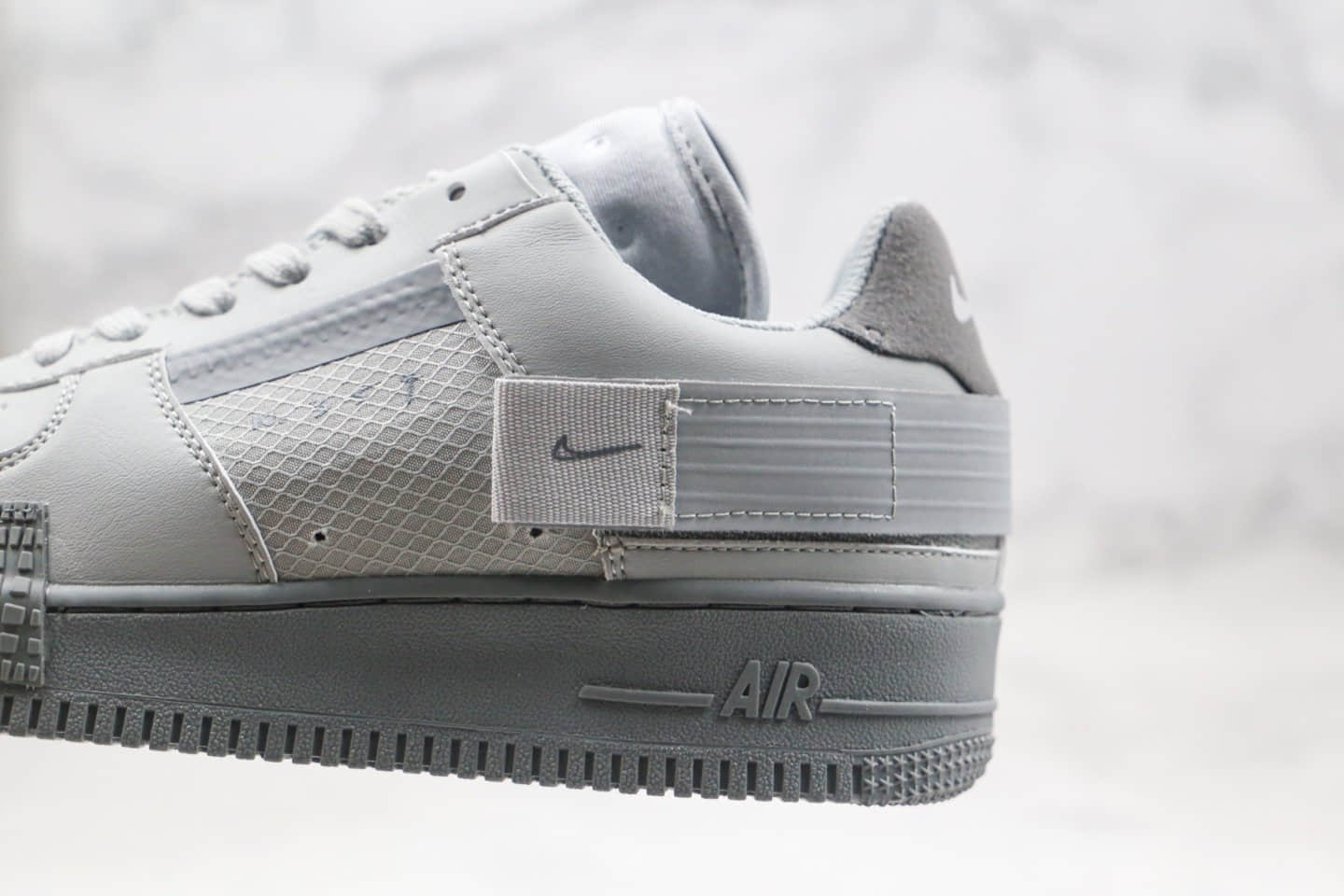 耐克Nike Air Force 1 Type 'N.354纯原版本低帮空军一号灰色解构机能鞋原盒原标原楦头纸板打造 货号:CT2584-001