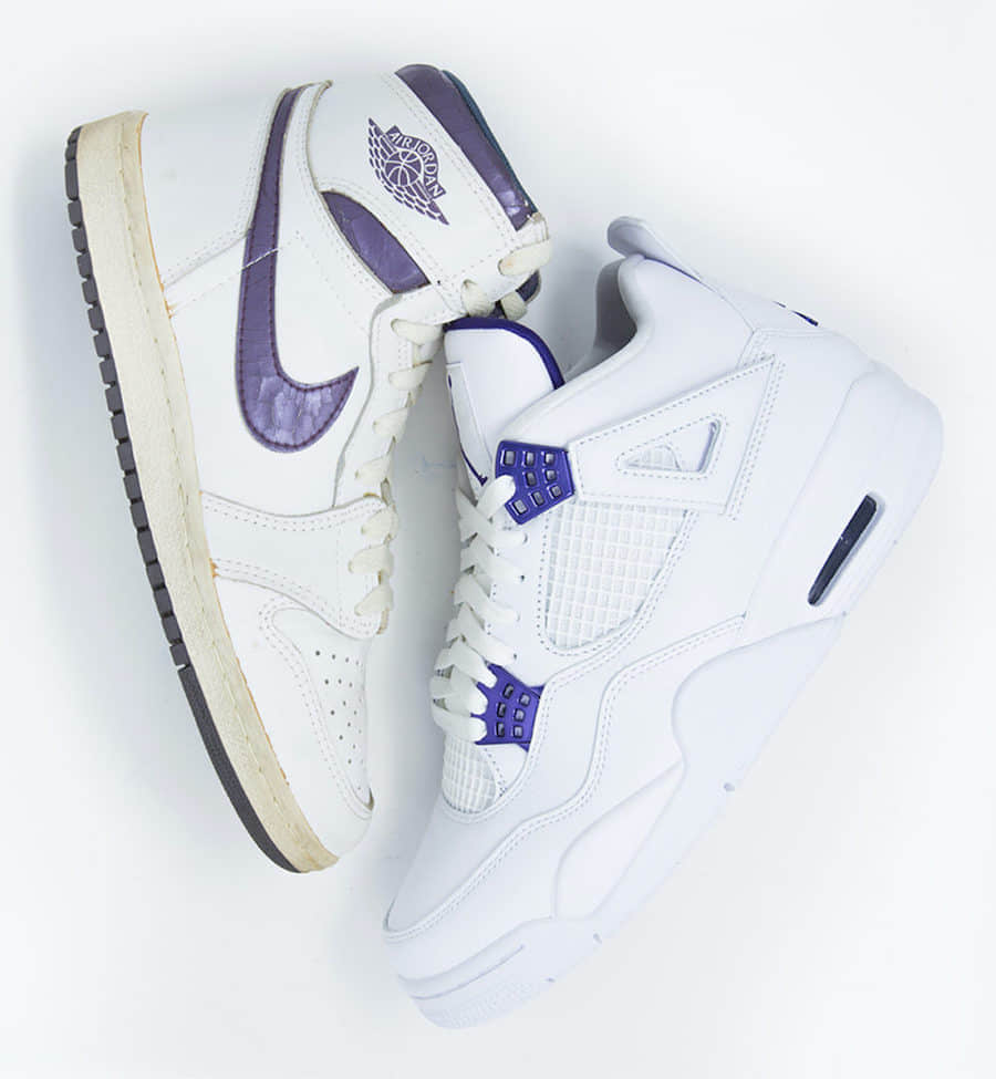 致敬经典!AJ4 Metallic Pack设计灵感曝光!