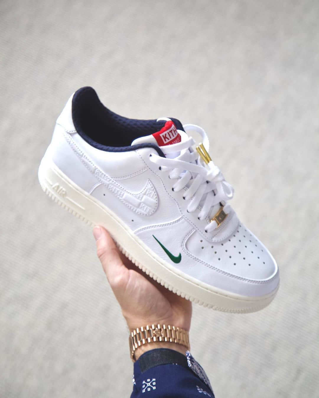 Kith x Nike AF1 Low实物细节图曝光!简约百搭!