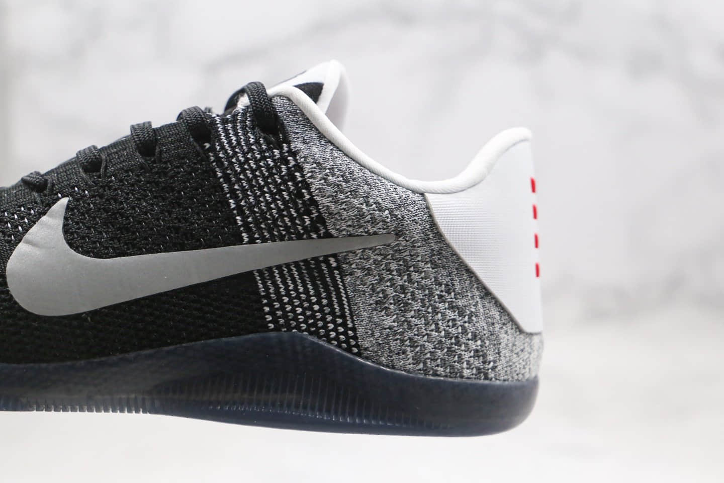 耐克Nike Kobe 11 Elite Low纯原版本科比11代编织篮球鞋灰黑色内置Zoom气垫原盒原标 货号:822675-105