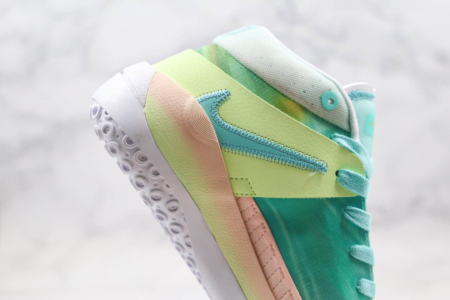 耐克Nike KD 13 Chill纯原版本杜兰特13代篮球鞋渐变绿粉色田园风扎染糖果色内置气垫支持实战 货号:CI9948-602