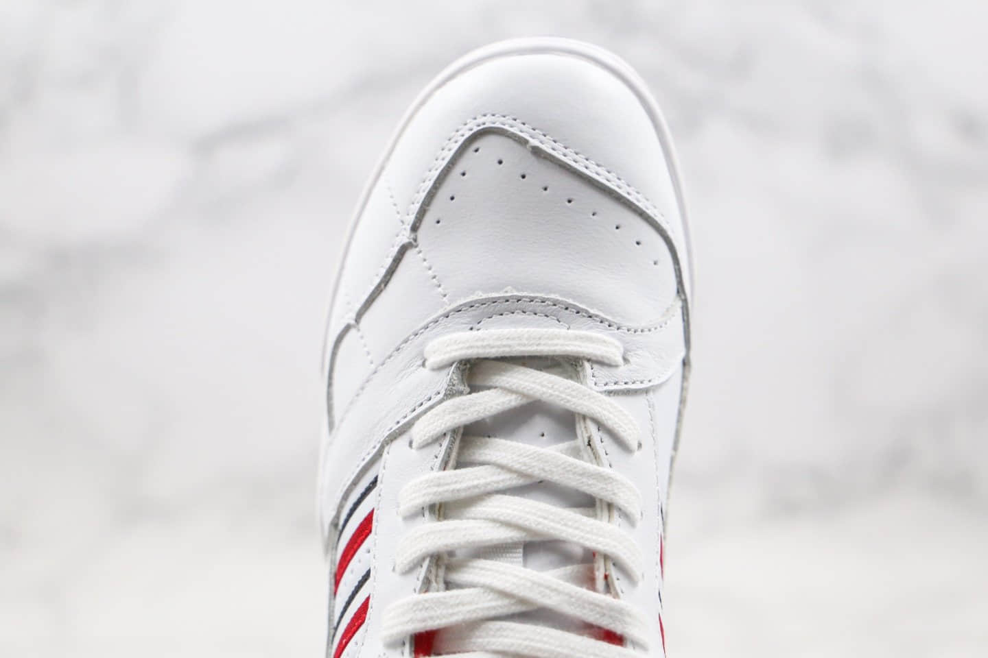 阿迪达斯adidas AR trainer纯原版本三道杠校园板鞋白红色正确头层皮革鞋面原鞋开模一比一打造 货号：EF5945