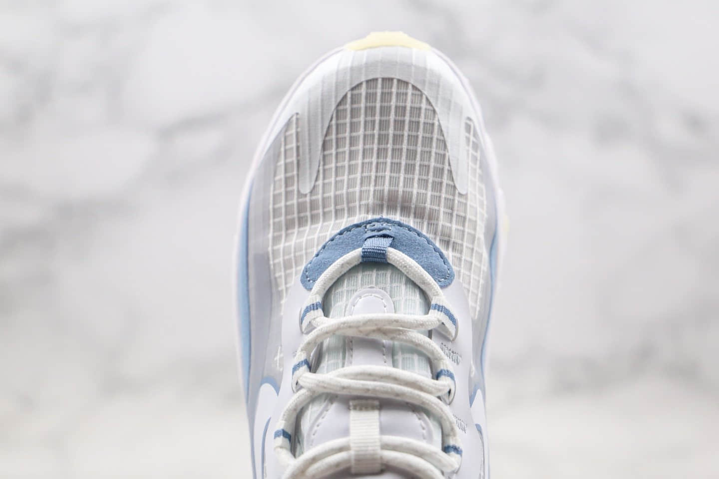 耐克Nike React Air Max 270V2纯原版本半掌气垫鞋Max270二代浅蓝色原盒原标真小潘气垫 货号：CT1265-100