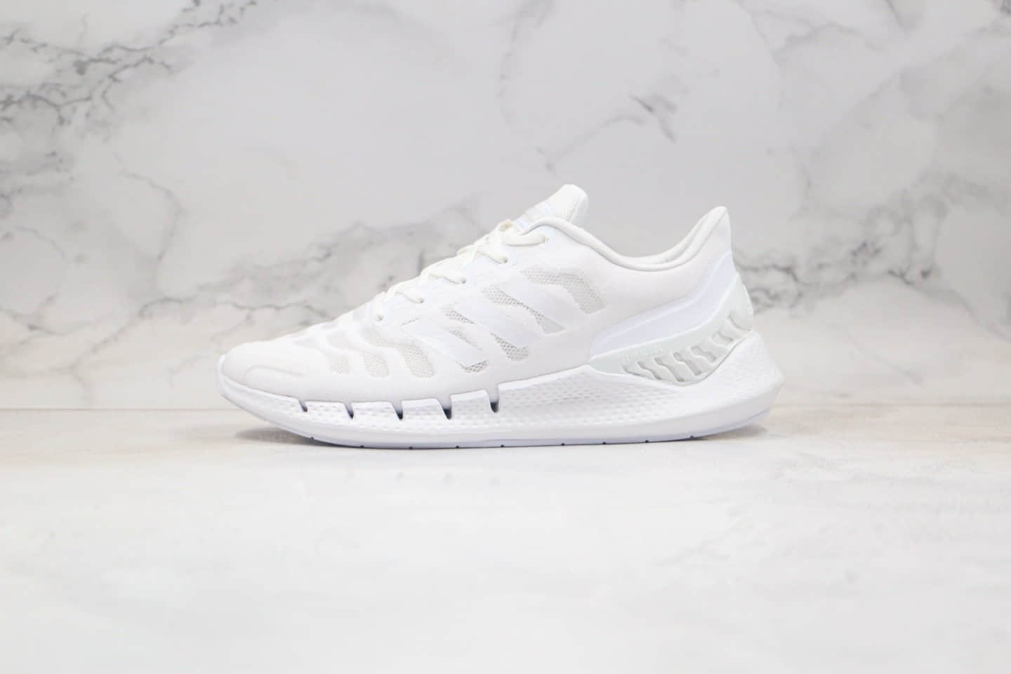 阿迪达斯Adidas Climacool纯原版本清风甲壳系列白色爆米花跑鞋原盒原标真Boost缓震大底 货号:FW1222