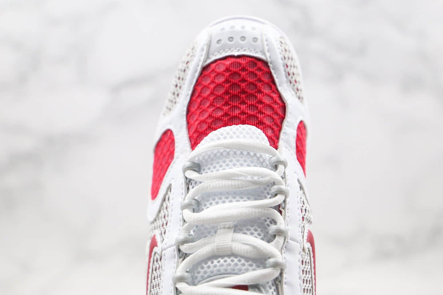 耐克Stussy x Nike Air Zoom Spiridon Cage 2纯原版本斯图西联名白红色原楦原纸版开发区别市面先行版本 货号:CD3613-600