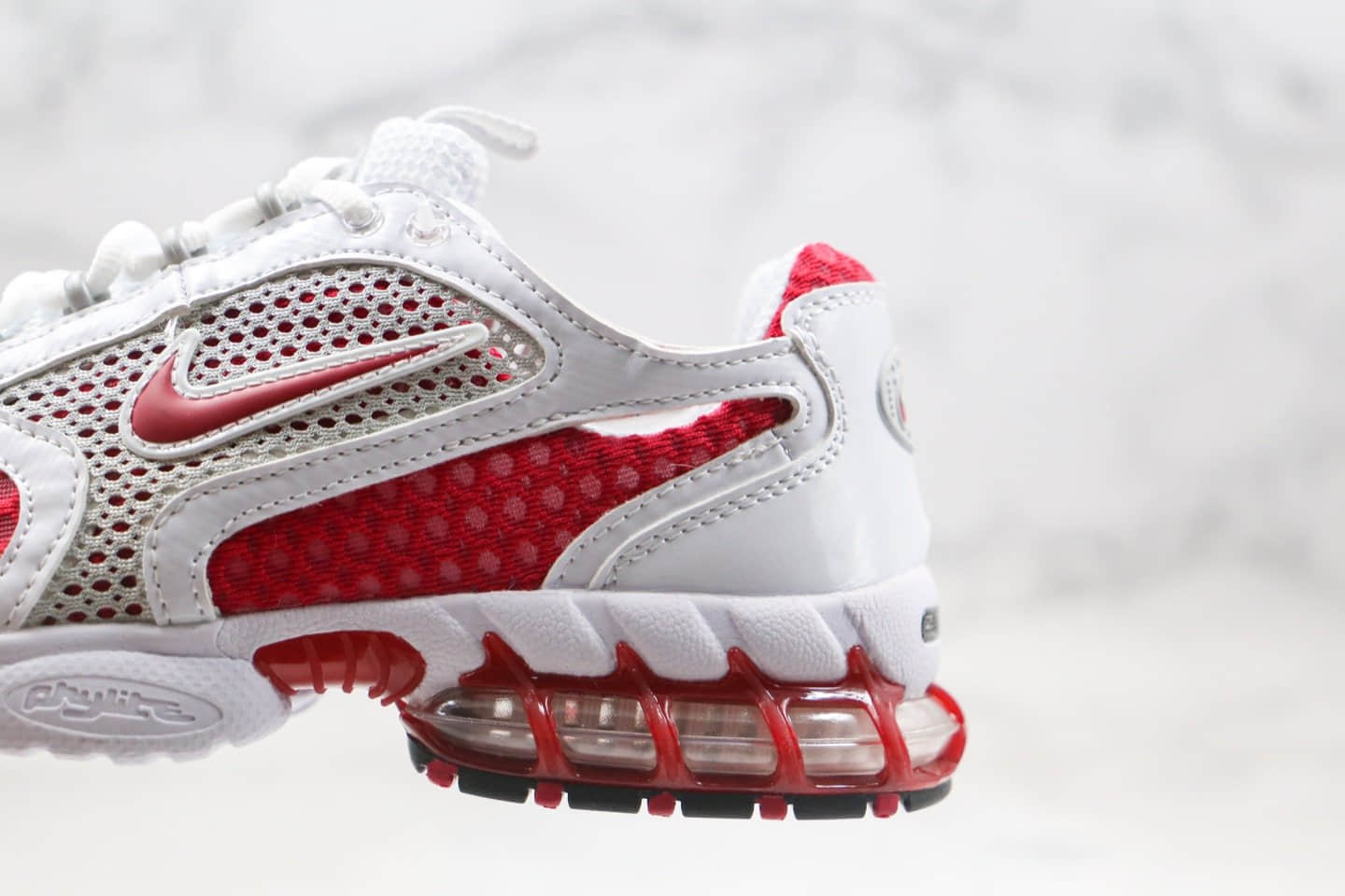 耐克Stussy x Nike Air Zoom Spiridon Cage 2纯原版本斯图西联名白红色原楦原纸版开发区别市面先行版本 货号:CD3613-600
