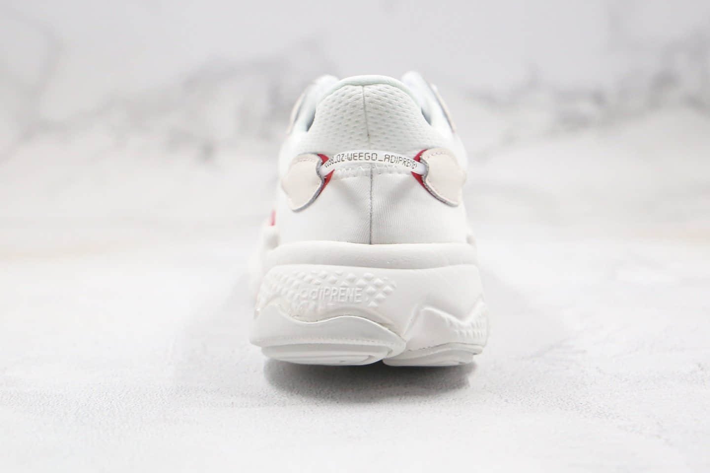 阿迪达斯adidas Ozweego adiprene公司级版本复古水管老爹鞋白红色正确原楦楦原纸版开发 货号:EF4284