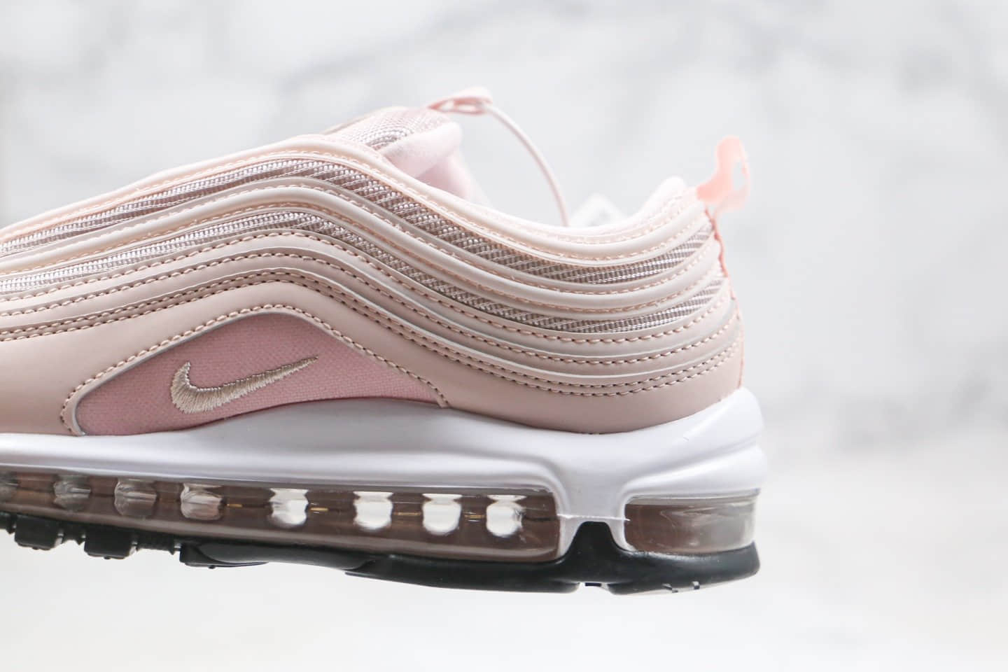 耐克Nike Air Max 97 OG纯原版本全掌气垫跑鞋樱花粉色原盒原标 货号:921733-600