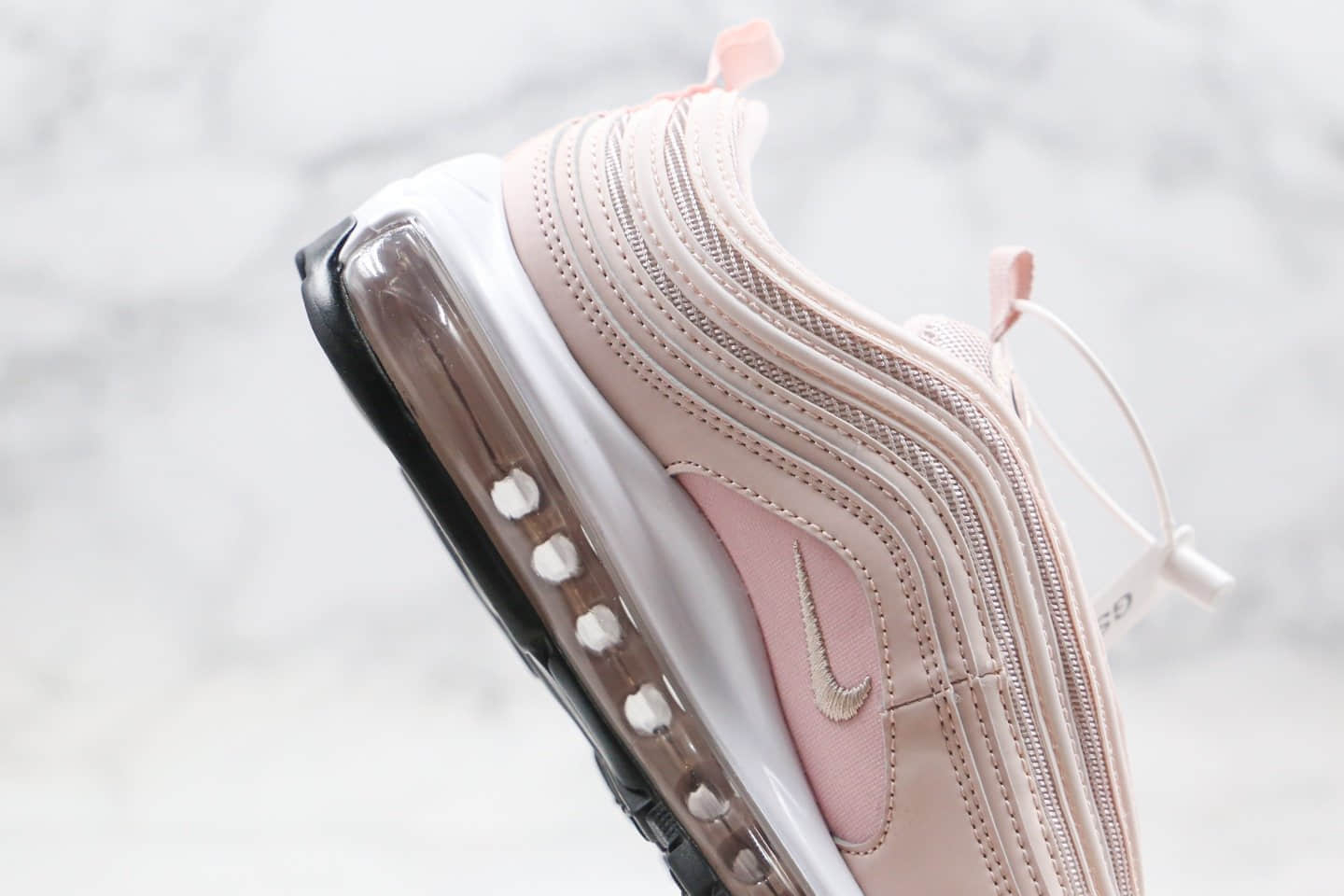 耐克Nike Air Max 97 OG纯原版本全掌气垫跑鞋樱花粉色原盒原标 货号:921733-600