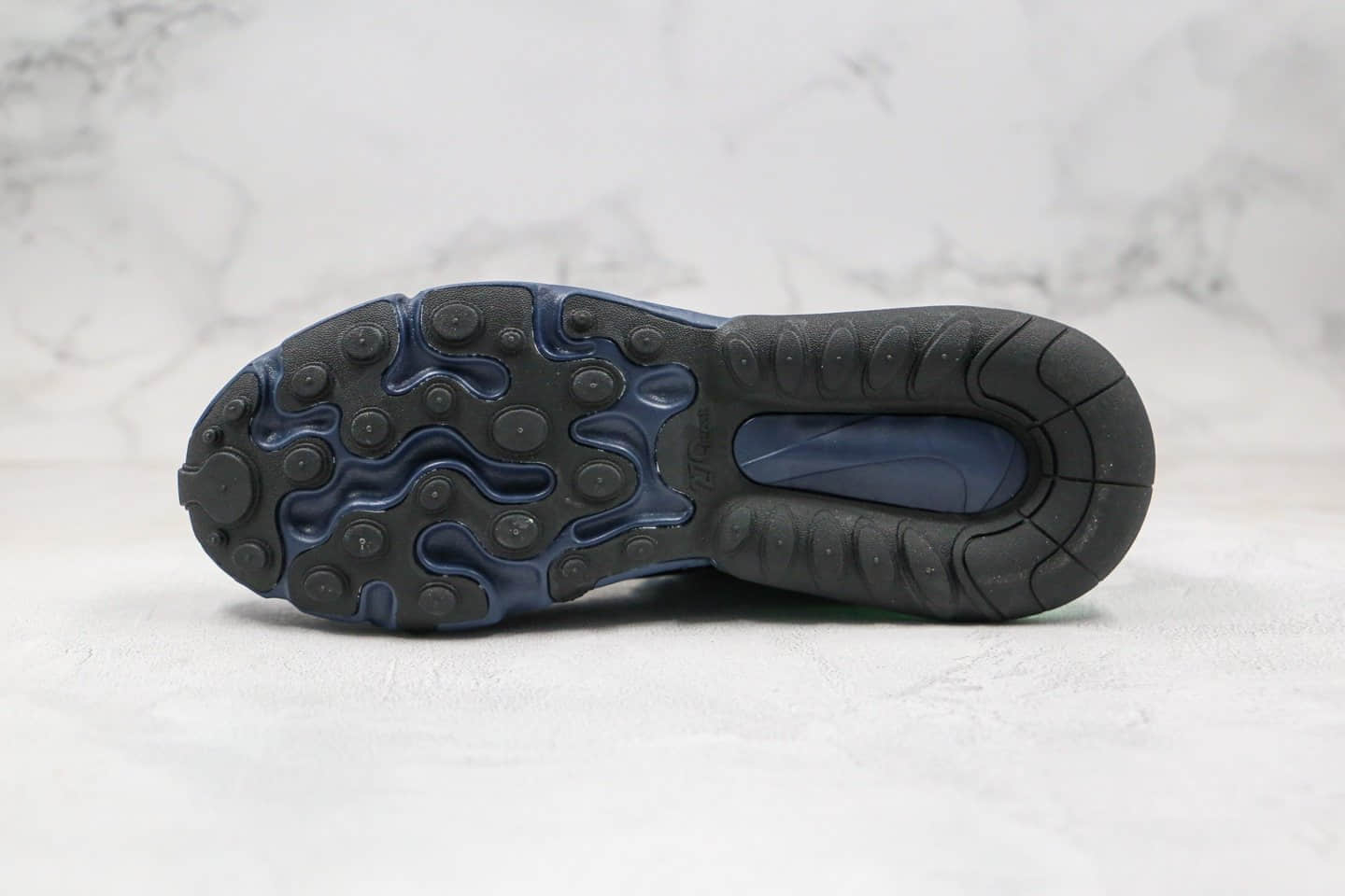 耐克Nike React Air Max 270 Just Do It纯原版本气垫鞋高桥盾网纱系列Max270黑绿内置真小潘气垫原楦头纸板打造 货号：CT2538-001