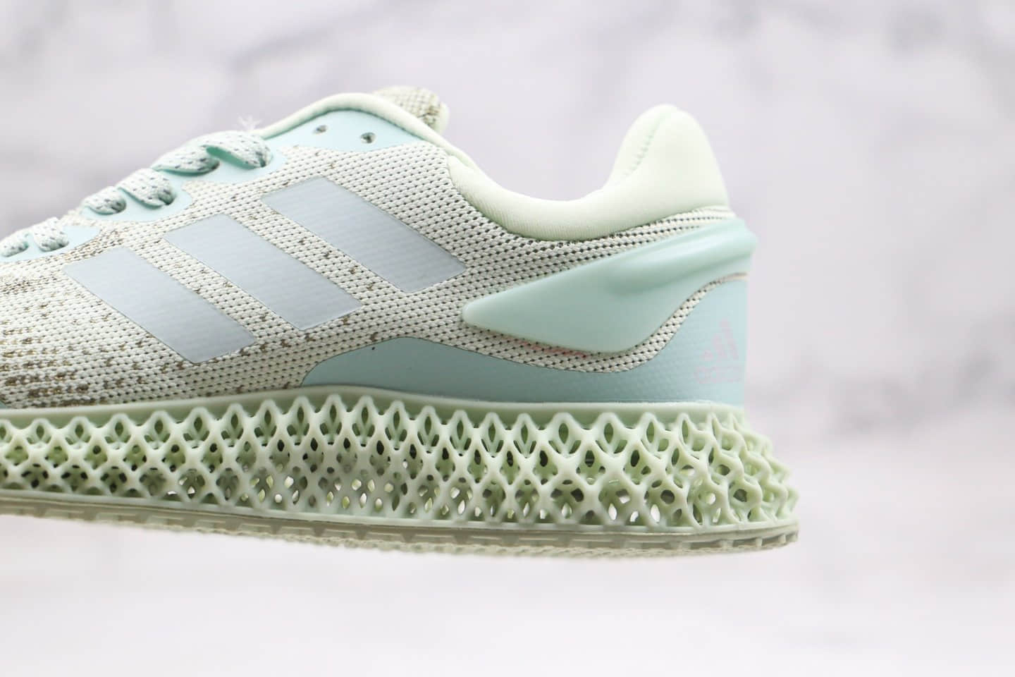 阿迪达斯Adidas Runner EVO 4D M纯原版本阿尔法针织鞋面慢跑鞋绿色内置4D科技大底原楦头纸板打造 货号:FV5332