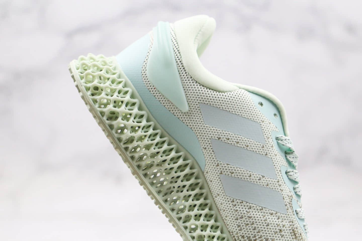 阿迪达斯Adidas Runner EVO 4D M纯原版本阿尔法针织鞋面慢跑鞋绿色内置4D科技大底原楦头纸板打造 货号:FV5332