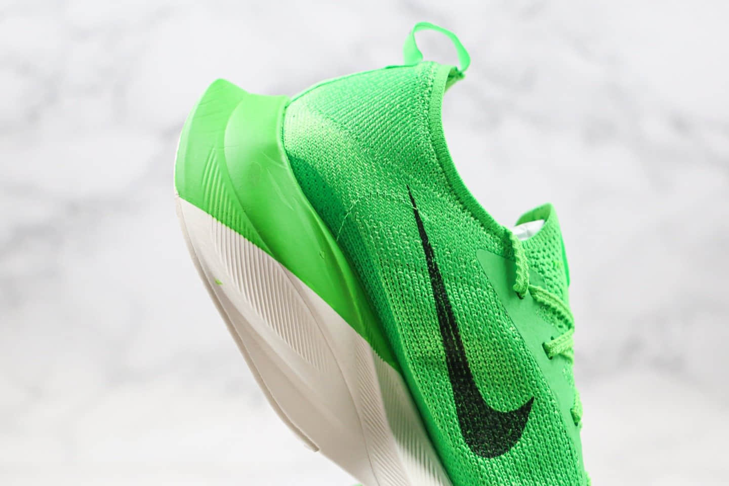 耐克Nike Air Zoom Alphafly NEXT%「破2」马拉松厚底跑步鞋绿色纯原版本内置真纤维板真Zoomx气垫 货号：CI9925-300