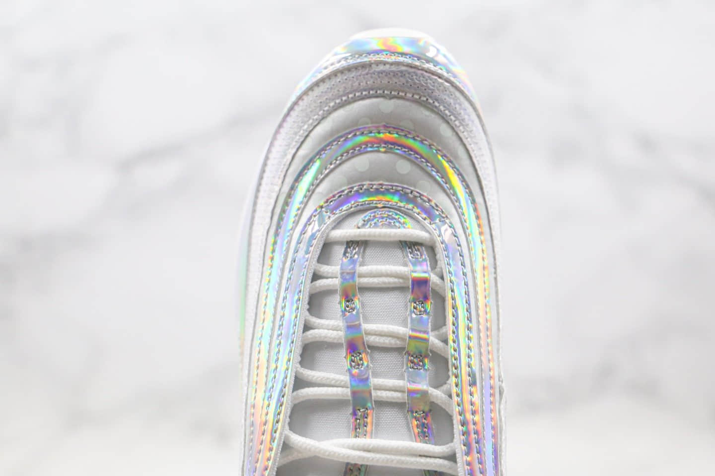 耐克Nike Air Max 97 Opalescent纯原版本子弹头气垫鞋珍珠炫彩配色内置全掌气垫正确鞋面卡色 货号:CU8872-196