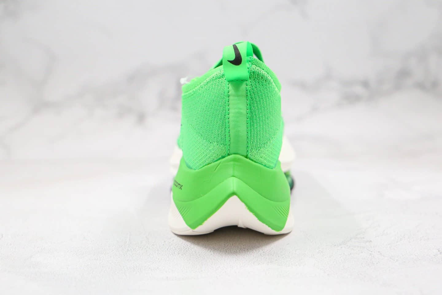 耐克Nike Air Zoom Alphafly NEXT%「破2」马拉松厚底跑步鞋绿色纯原版本内置真纤维板真Zoomx气垫 货号：CI9925-300