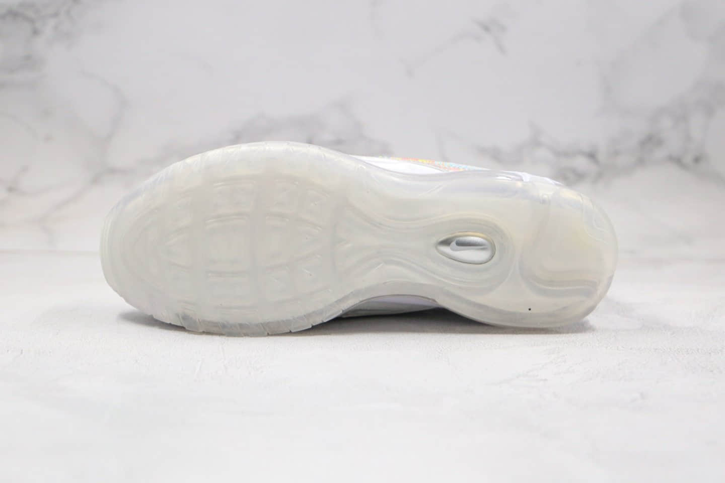 耐克Nike Air Max 97 Opalescent纯原版本子弹头气垫鞋珍珠炫彩配色内置全掌气垫正确鞋面卡色 货号:CU8872-196