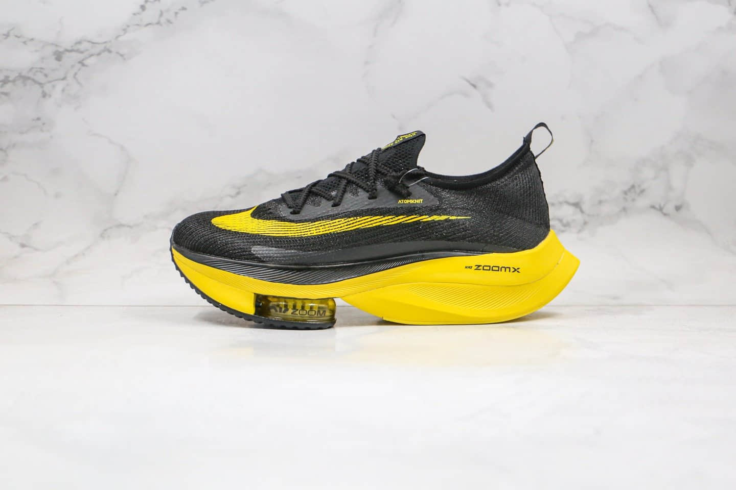 耐克Nike Air Zoom Alphafly NEXT%「破2」纯原版本马拉松厚底跑步鞋黑黄色内置碳板加气垫 货号：CI9925-700