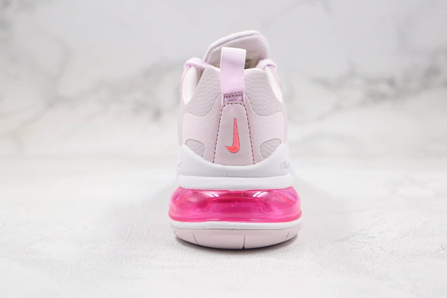 耐克Nike React Air Max 270V2纯原版本半掌气垫跑步鞋紫粉色内置真小潘气垫原盒原标 货号:CZ0374-500