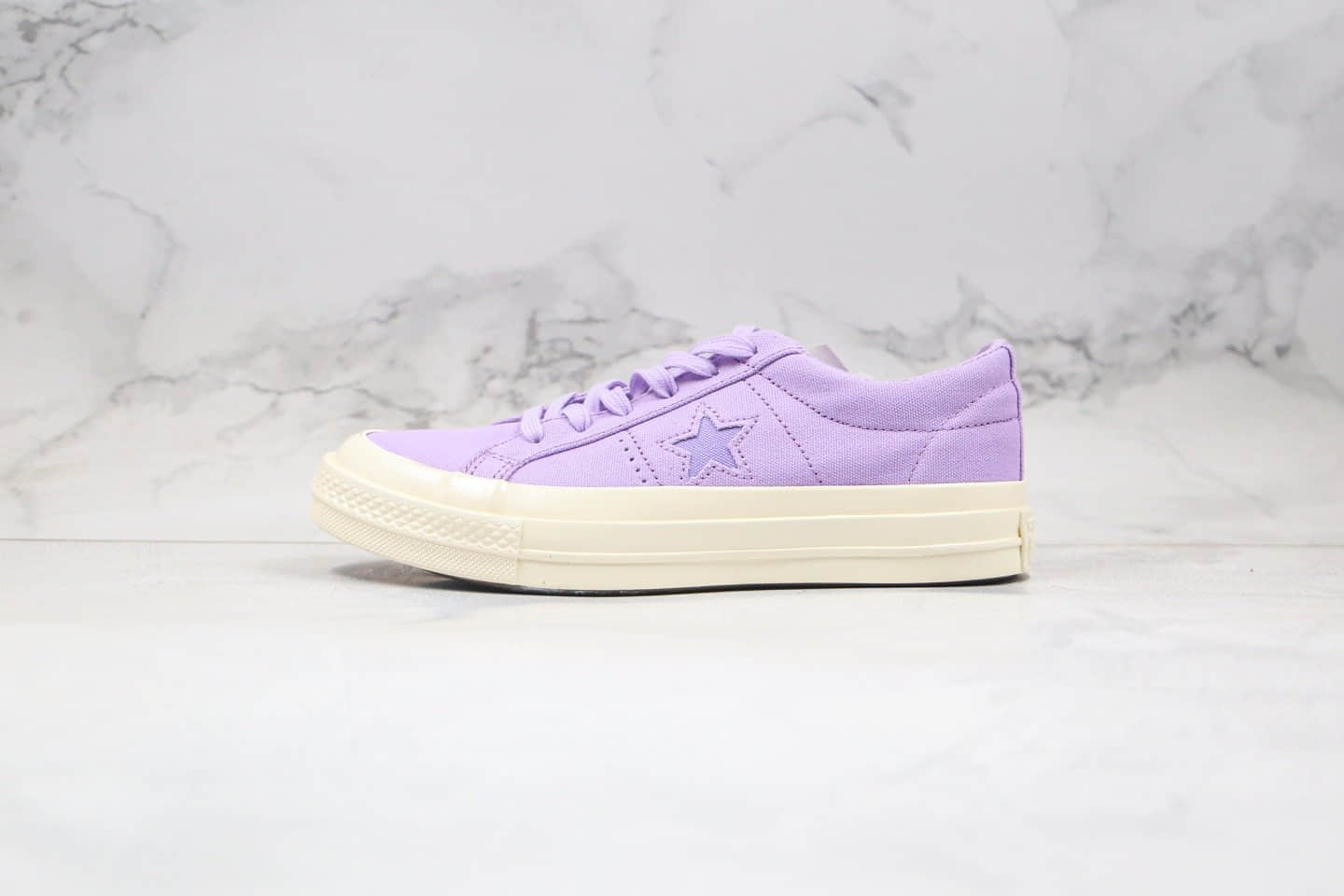匡威Converse One Star公司级版本低帮木村一星香芋紫配色原厂硫化大底原盒原标 货号:564150C
