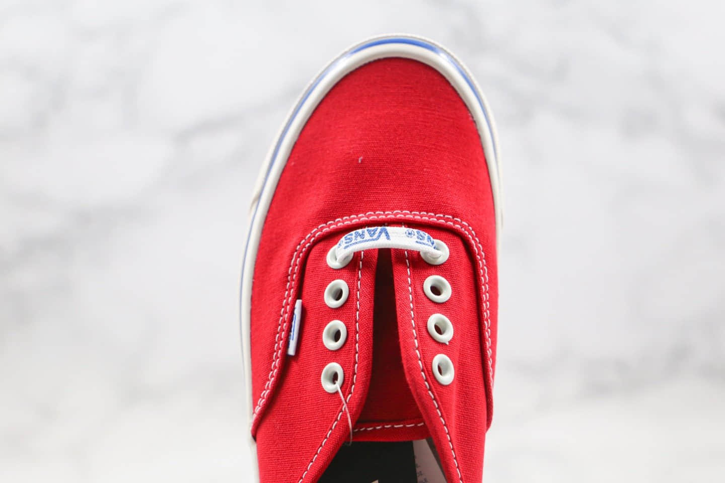 万斯Vans AUTHENTIC公司级版本安纳海姆红色低帮帆布鞋原楦头纸板打造原盒原标