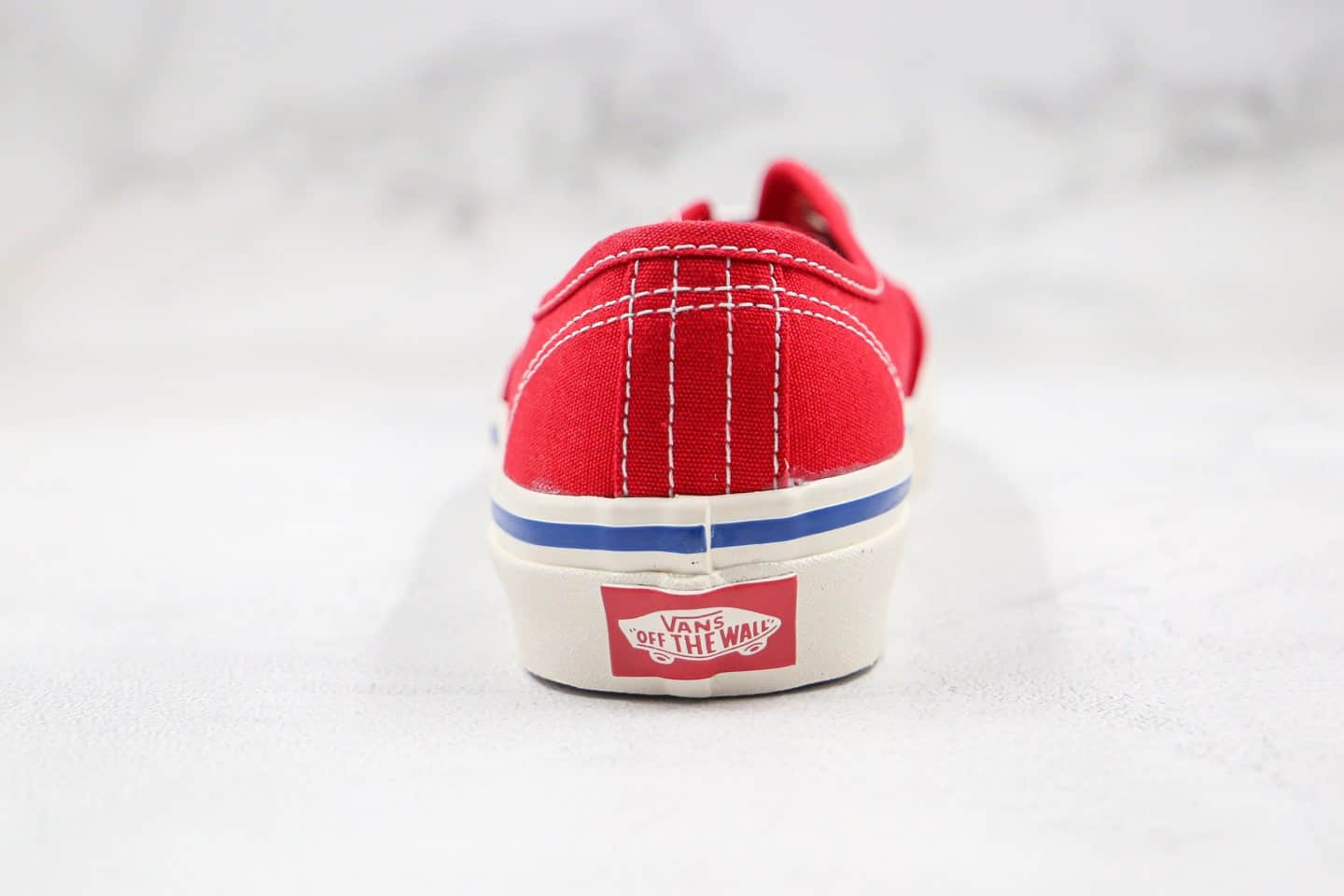 万斯Vans AUTHENTIC公司级版本安纳海姆红色低帮帆布鞋原楦头纸板打造原盒原标