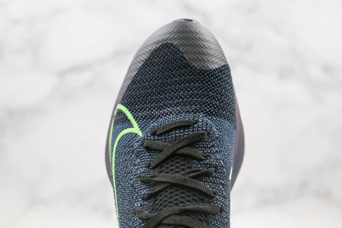 耐克Nike Air Zoom Alphafly NEXT%「破纪录」纯原版本马拉松气垫慢跑鞋黑绿色内置碳板气垫支持高强度长跑 货号:CZ1514-400