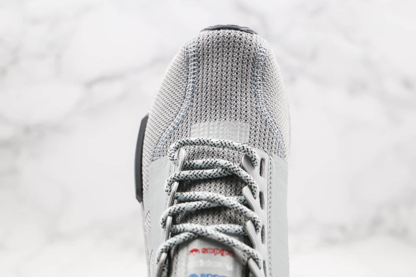 阿迪达斯Adidas NMD_R1 Boost纯原版本爆米花跑鞋NMD灰色原厂黑盒原楦头纸板打造 货号:FV9066