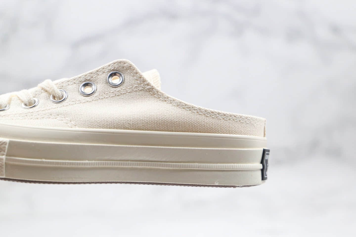 匡威Converse Chuck All Star 1970S公司级版本低帮奶白色冰淇淋懒人鞋一脚蹬原厂硫化正确硅蓝PU软中底 货号:167943C