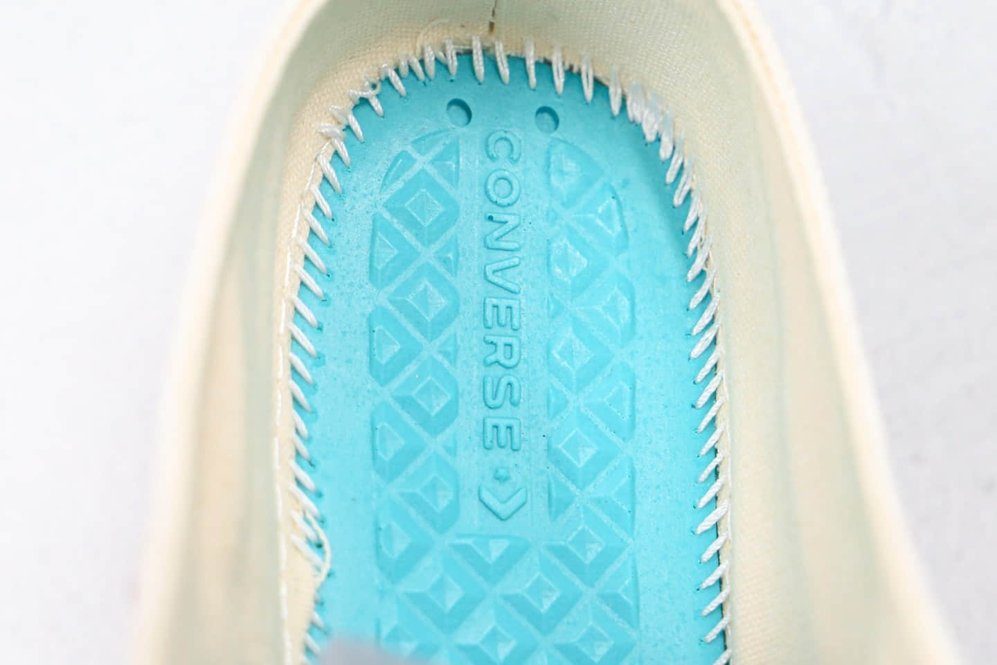 匡威Converse Chuck All Star 1970S公司级版本低帮奶白色冰淇淋懒人鞋一脚蹬原厂硫化正确硅蓝PU软中底 货号:167943C